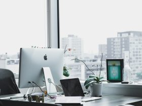 closeup photo of silver iMac